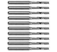 Cpolebev 10 Pièces D'Accessoires D'Extrémité de Flûte Simple en Carbure de 2 Mm X 15 Mm pour Machine à Graver