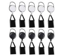 Cpolebev 10 Pièces de Manchon de Protection en Silicone pour Briquet, avec Porte-Clés Rétractable, Accessoires de Fumage