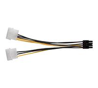 Cpolebev 10 PièCes SéRies 2 Molex 4 Pin à 8 Pin Carte VidéO PCI Express Pci-E ATX PSU Convertisseur de Puissance Câble-Molex vers Pcie 8Pin Adaptateur Cordon