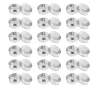 Cpolebev 100 Ensembles de Tasses de Bougies Chauffe-Plat en Aluminium, Étui Vide, Conteneurs de Cire de Bougie avec Mèches de Bougie pour Bricolage, Bougies Artisanales Faciles à Utiliser