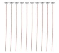 Cpolebev 100 MèChes ECO pour Bougies de Soja, MèChe de Bougie Pré-CiréE de 8 Pouces pour la Fabrication de Bougies, MèChe de Bougie éPaisse avec Base