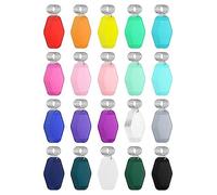 Cpolebev 100 Pcs ABS Vierge Hôtel Motel Porte-Clés Plastique Sublimation Vierge Porte-Clés Vintage Rhombus Motel Porte-Clés en Vrac 20 Couleurs