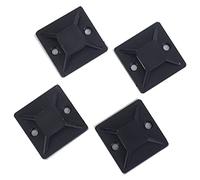 Cpolebev 100 pieces auto-adhesif cable attache base support 20 x 20 x 6mm