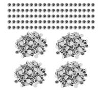 Cpolebev 1000 PièCes Remuez Les Yeux Auto-AdhéSif, Autocollant Yeux éCarquilléS pour Le Bricolage Scrapbooking, Artisanat du Festival PoupéE Faisant des Yeux 8Mm