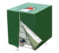 Cpolebev 1000L éTanche Anti-PoussièRe RéServoir Couvercle RéServoir d'eau de Pluie Tissu Oxford Protection UV Couverture Jardin RéServoir d'eau Couverture Vert