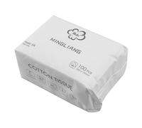 Cpolebev 100Pcs Jetable pour le, pour le Propre, Marque de Coton, Enlever la de Maquillage, Laver les Mouchoirs