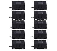 Cpolebev 10Piece ANS-H Type Porte-Fusible ANS-8 Plaque de Sécurité Base Car Automotive Fusible Box Black