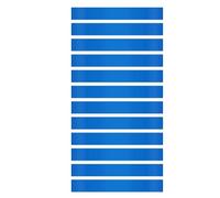 Cpolebev 12 Pièces Bande de Résistance D'Étirement d'exercice pour Les Enfants avec des Pieds Agités pour Les Chaises Outils de TDAH Sièges Flexibles pour Salle de Classe Élémentaire (Bleu)