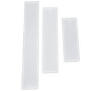 Cpolebev 12 PièCes SéRies/Ensemble Moule de en Silicone Rectangle Moule de DIY Faisant des en RéSine éPoxy