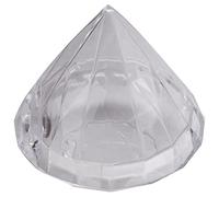 Cpolebev 12 PièCes SéRies Transparent Diamant Forme BoîTe à Bonbons Faveur de Mariage Coffrets Cadeaux BoîTe de FêTe Conteneur en Plastique Transparent DéCor à Cadeau