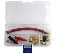 Cpolebev 12Pcs / Set Airbed Pompe Tuyau Adaptateur Vanne de Buse Tuyau à Air Gonflant Aiguilles VéLo Pompe Gonfleur Connecteur VéLo Outils