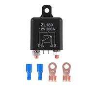 Cpolebev 12V 200A Relais Moteur de Camion de Voiture Automobile Bateau Demarreur de Voiture A Toute epreuve Divise chargeant ZL180 avec Empreinte 2 Broches + 2 bornes - [1 Set]