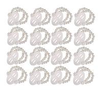 Cpolebev 16 PièCes éLastique Perle Poignet Bandes Corsage Accessoires Mariage Poignet Bricolage Fleurs Artificielles DéCor pour Mariage Plage FêTe