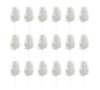 Cpolebev 18 PièCes SéRies Feuilles de Palmier Artificielles Plantes Faux Feuilles de Palmier Tropical Grandes Feuilles de Palmier Plante pour Feuilles FêTe HawaïEnne