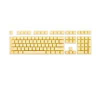 Cpolebev 1Set Pudding Keyboard Hat Box Pbt Customized Cream Jelly Game Keyboard Cap (Jaune)
