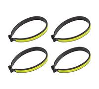 Cpolebev 2 Paires de Pinces à Pantalon de VéLo Pinces à Pantalon de VéLo LéGèRes avec Bandes RéFléChissantes pour Les Balades Nocturnes