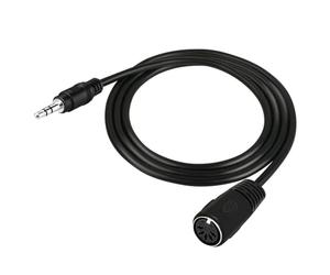Cpolebev 2 Pièces Adaptateur MIDI vers 3,5 mm 14" MIDI vers TRS 3,5 mm Mâle Câble de Séparation Convertisseur Audio pour Claviers Synthétiseurs 0,5 M