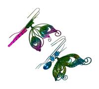 Cpolebev 2 Pièces de Figurines de Papillon pour Pots de Fleurs - Ornements Suspendus en Forme d'animaux pour la Décoration de Jardin, de Clôture et de Balcon