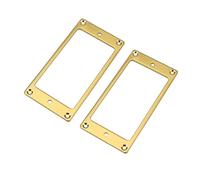 Cpolebev 2 Pièces Humbucker Plat En Métal Couverture Guitare Pick-Up Anneau de Du Cadre