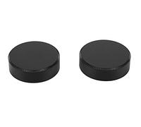 Cpolebev 2 Pièces Métal C Monter La Lentille Arrière Couverture Casquette pour La CCTV (Noir)