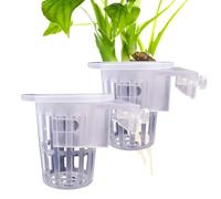Cpolebev 2 Pièces Support de Plante D'Aquarium Suspendu Transparent Réglable Réservoir de Poisson Planteur Tasses Planteur Tasses Aquascapes Accessoires
