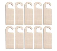 Cpolebev 20 PC Bouton de Porte en Bois Inachevé Cintre Bouton de Porte Signes pour Peinture Bricolage Artisanat Maison Bureau Hôtel Décoration Utilisation Professionnelle E