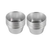 Cpolebev 20 PièCes Moules Individuels Moules à Pudding Tasses Mini Casseroles Fondues au Chocolat Moule à Pudding AntiadhéSif pour Cupcakes et Cookies