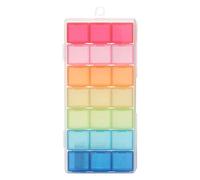 Cpolebev 21 Compartiments Couleur Transparente BoîTe en Plastique Vide Pilule Tablette Organisateur de MéDicaments Hebdomadaire 7 Jours éTui de Rangement à 3 RangéEs