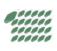 Cpolebev 24 Pièces Bricolage Porte-Clés D'Hôtel Vierges par Transfert de Chaleur Porte-Clés Vierges par Sublimation en Vrac (Vert)