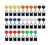 Cpolebev 28 Pièces Briquet à Pince de Couleur Assortie, Porte-Clés Plus Léger avec Pince à Briquet