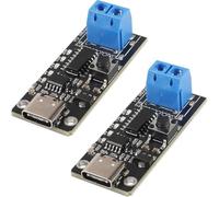 Cpolebev 2PCS Entrée USB-C Module de Déclenchement de Puissance de Charge Type-C 100W 5A PD QC DC Tension Réglable 5V 9V 12V 15V 20V