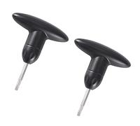 Cpolebev 2PCS PoignéE en Plastique Clé de RéGlage de Golf Outil Clé D'Adaptateur D' de Club de Conducteur de Golf, Noir