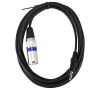 Cpolebev 3 Mètres Prise Jack StÉRÉO 3,5 mm pour Enregistrement Audio Du Microphone Câble XLR 3 Broches