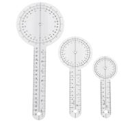 Cpolebev 3 PièCes/Ensemble Spinals GoniomèTre RéTracteurs Userful Multi-RèGle Goniometer Angle RèGle Spinale MéDicale 360 DegréS 180 DegréS