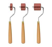 Cpolebev 3 Rouleaux en Caoutchouc pour Travaux Manuels, Ensemble de Rouleaux Encreurs avec Poignée Confortable pour la Gravure, L'Artisanat et L'Estampage