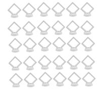 Cpolebev 30 Pièces 3D Cadre D'Affichage de Pièces de Monnaie Flottant Boîtes de Rangement pour Bague Boucles d'oreilles Pièces de Monnaie Médailles Défi Porte-Médaille B Facile à Instal