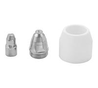 Cpolebev 30 PièCes SéRies Kit de Consommables de DéCoupe Plasma P80, Buse Plasma, éLectrode, la Torche de DéCoupe Plasma P-80 1.5Mm