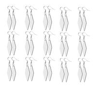 Cpolebev 30 PièCes Sublimation Blank Boucles D'Oreilles Transfert de Chaleur Sublimation Impression Crochets Boucles D'Oreilles Boucles D'Oreilles en Bois pour DIY Craft C