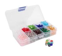 Cpolebev 300 Pcs Perles De Verre,Perles a Facettes 10 Couleurs 8Mm Perles De Cristal pour Fabrication De,Projets De Perles DIY,Bracelets, Colliers,Boucles d'oreilles