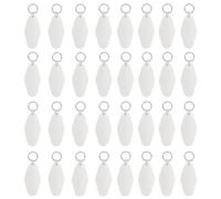 Cpolebev 32 Pièces de Porte-Clés Vierges par Sublimation pour Hôtel et Motel, Impression de Porte-Clés, Étiquettes de Porte-Clés DIY pour Porte-Clés et Étiquette de Bagage