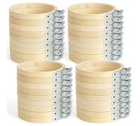 Cpolebev 36 Pièces de Cerceau à Broder de 3 Pouces, Mini Cerceau à Broder pour Travaux D'Aiguille, Couture et Travaux Manuels, 8 cm
