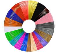 Cpolebev 3D Stylo Filament PLA Recharges 20 Couleurs, 16 Ft par Couleur au Total 320 Ft 1,75 Mm Filament Premium pour Stylo d'impression 3D Est Livré