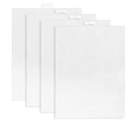 Cpolebev 4 Feuilles de Toile en Plastique 14 Fils pour Broderie, Toile à Broder en Plastique Blanc (8 X 11 Pouces)