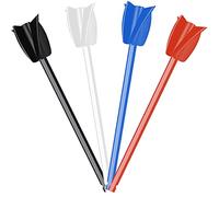 Cpolebev 4 PièCes Bâton de MéLange éPoxy Peinture Tige D'Agitation Mastic Ciment Peinture MéLangeur Accessoire avec Mandrin de Forage pour Peinture à L'