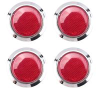 Cpolebev 4 Pieces d'Autocollant Rouge Rond reflectif pour Les vehicules