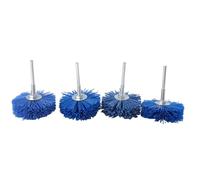 Cpolebev 4 PiÈCes Perceuse 80x30x6Mm Meule Abrasive Pour MÉTallique Brosse De Polissage De Poil De Nylon Pour Les Meubles En Bois Finition Acajou