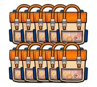 Cpolebev 40 Pièces d'emballage Cadeaux Dessin Animé Sac D'École Forme Bonbons Snack Auto-Bloquants pour Enfants Décorations de Fête d'anniversaire Cadeaux, B