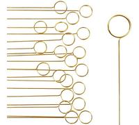 Cpolebev 40Pcs Anneau Boucle Floral Pick Porte-Cartes Porte-Photos Photo Clip Porte-Fleur Porte-Cartes Bâton