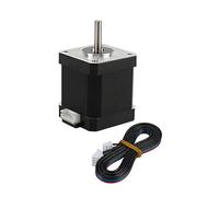 Cpolebev 42 Moteur Pas à Pas Hauteur 48 mm Moteur avec Câbles 1000XH2.54 pour Extrudeuse D'Imprimante 3D CNC Accessoires Pièces - Noir