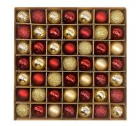 Cpolebev 49 Pack de Décorations D' de Noël Ornements de Balles 1,18 "Boules de Suspension à la Lutte Contre Les Étouffages